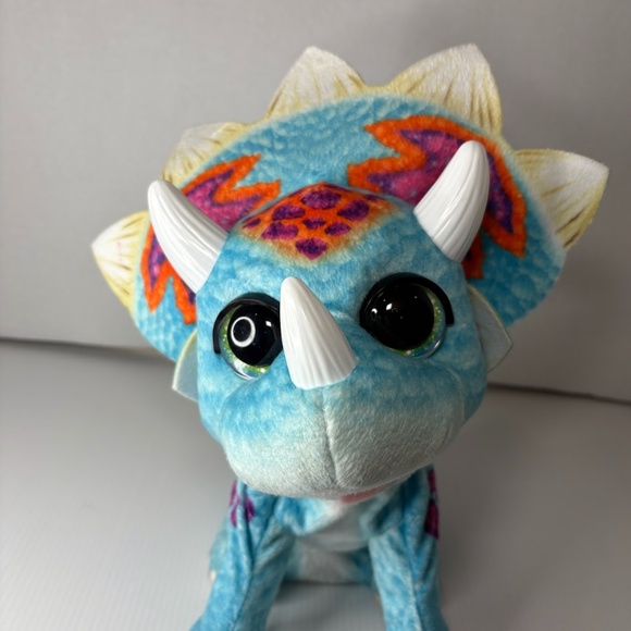 Hasbro FurReal Hoppin Topper Interactive Triceratops Dinosaur Toy WORKS - Picture 2 of 7